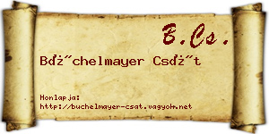 Büchelmayer Csát névjegykártya